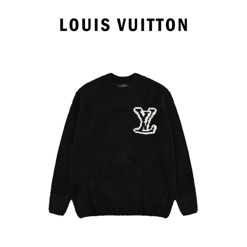 Louis Vuitton LV Logo Cream Wool Knit Sweater view