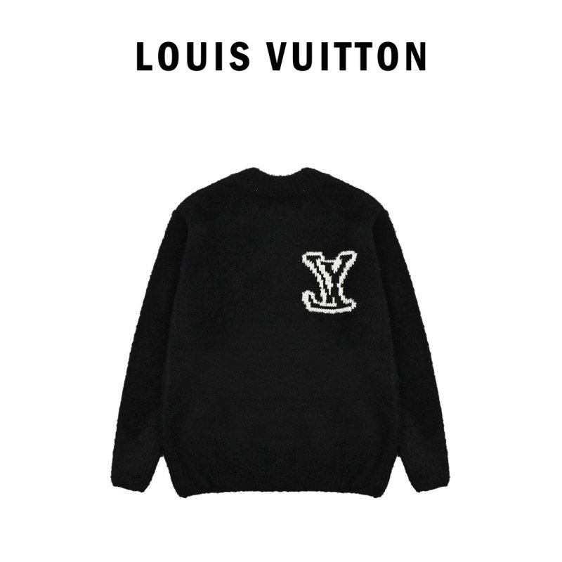 Louis Vuitton LV Logo Cream Wool Knit Sweater view