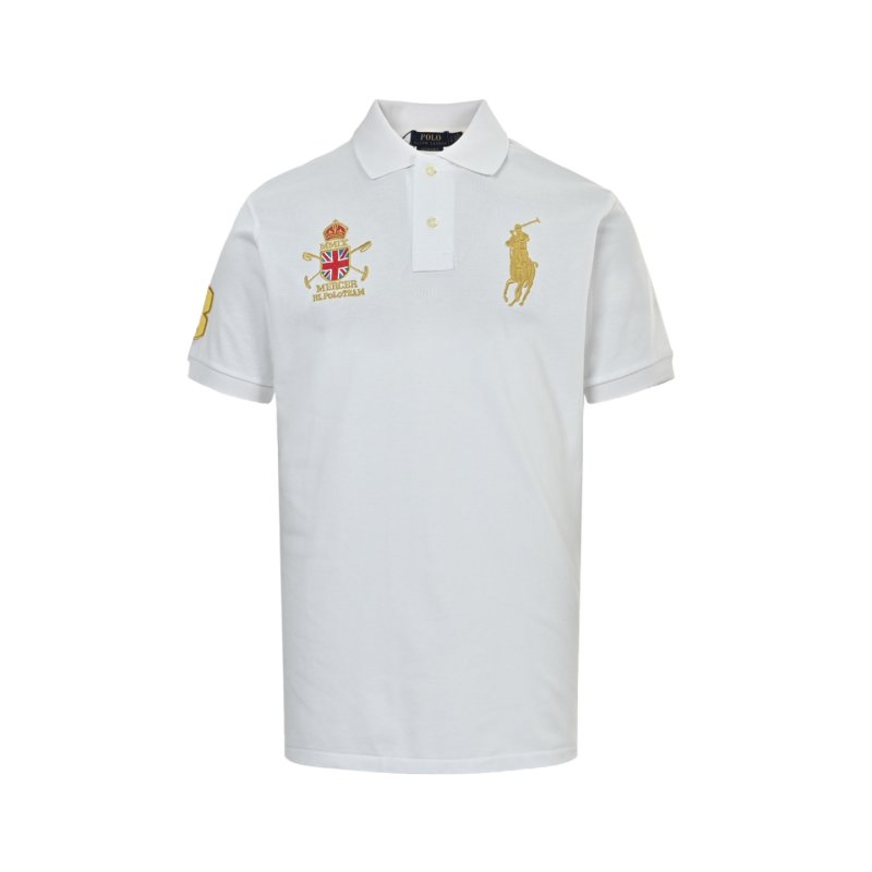 Polo Ralph Lauren White Multi-Crest Polo Shirt view
