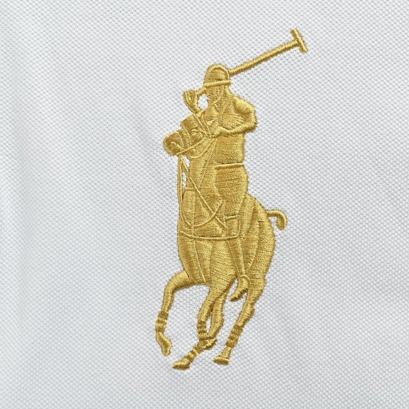 Polo Ralph Lauren White Multi-Crest Polo Shirt view
