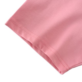 Pink Oversized Graphic T-Shirt with Embossed Badge Print view 10