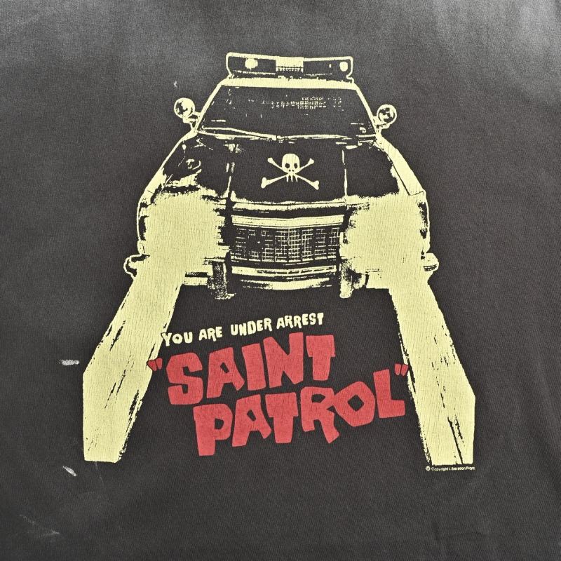 Black Graphic Print T-Shirt with Vintage Camera Design view