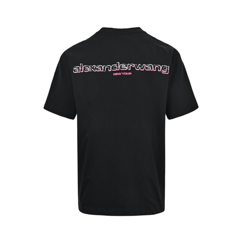 Black Crew Neck T-Shirt with Embroidered Logo view