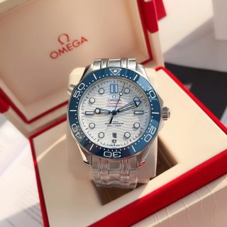 Omega Seamaster 300M Blue Dial Steel Watch view 3