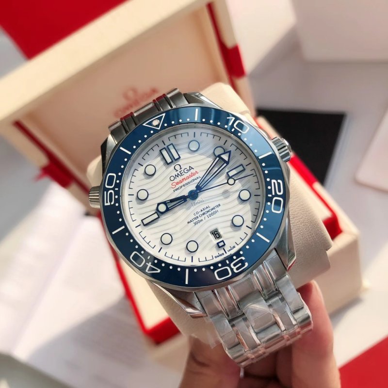 Omega Seamaster 300M Blue Dial Steel Watch view