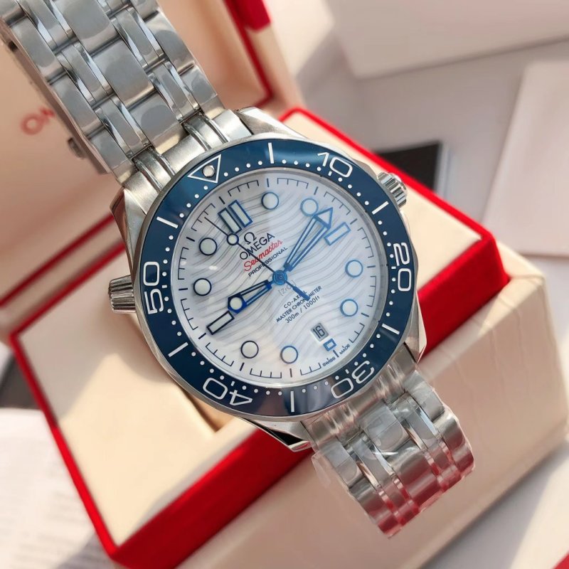 Omega Seamaster 300M Blue Dial Steel Watch view