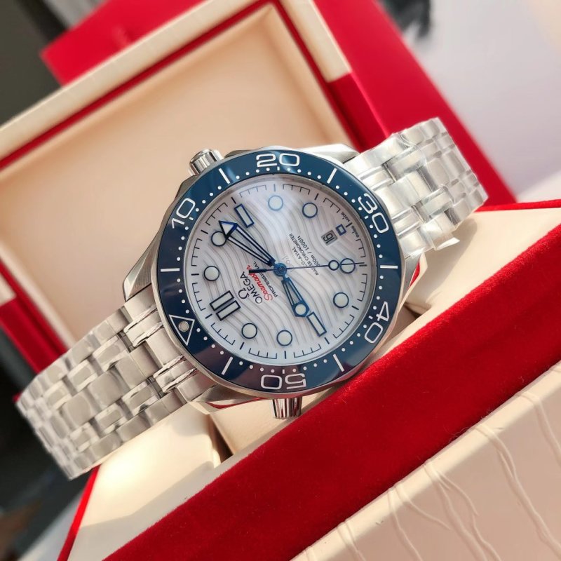 Omega Seamaster 300M Blue Dial Steel Watch view