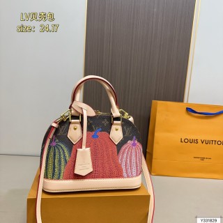 Louis Vuitton Shell Monogram Canvas Handbag - Cream view 2