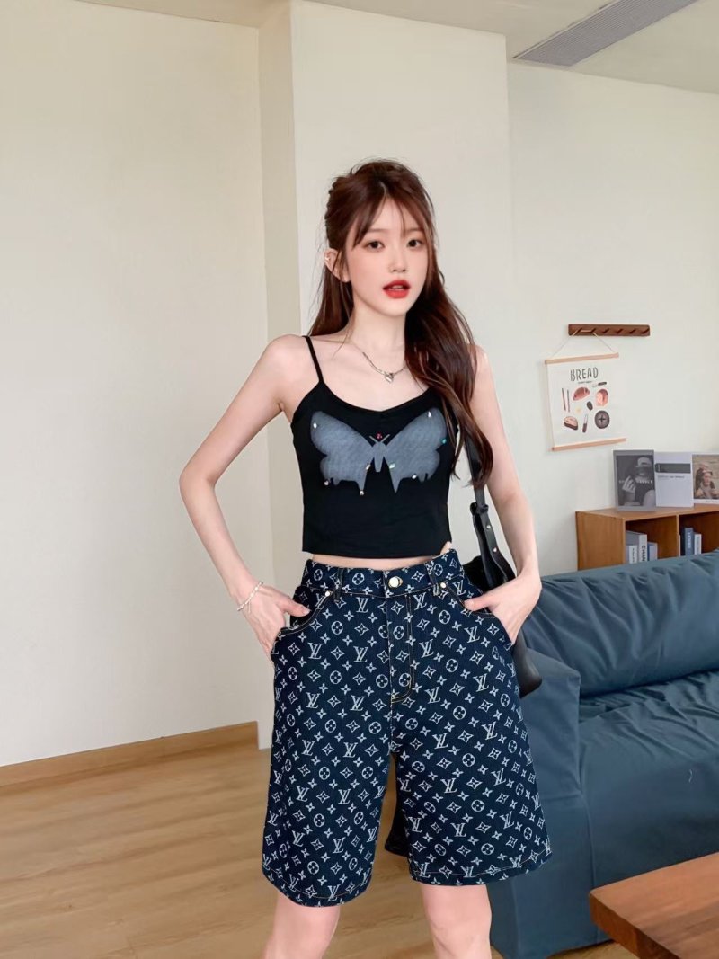 Louis Vuitton Monogram Navy Bermuda Shorts