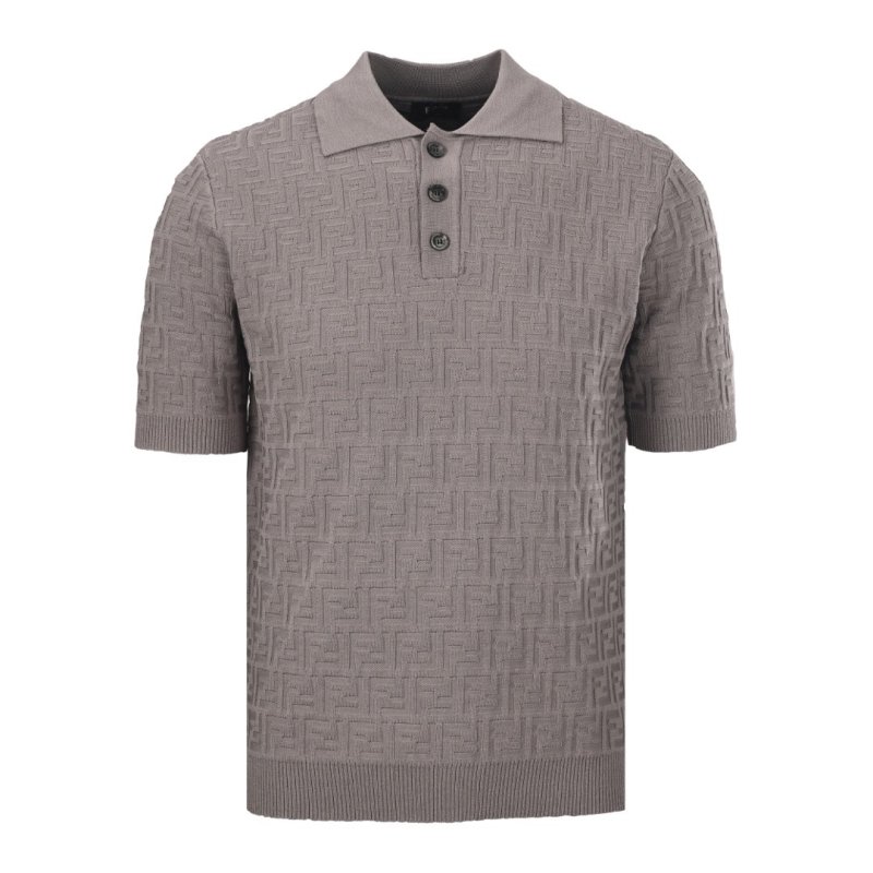 Fendi Monogram Polo Shirt Beige view