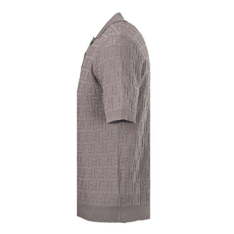 Fendi Monogram Polo Shirt Beige view