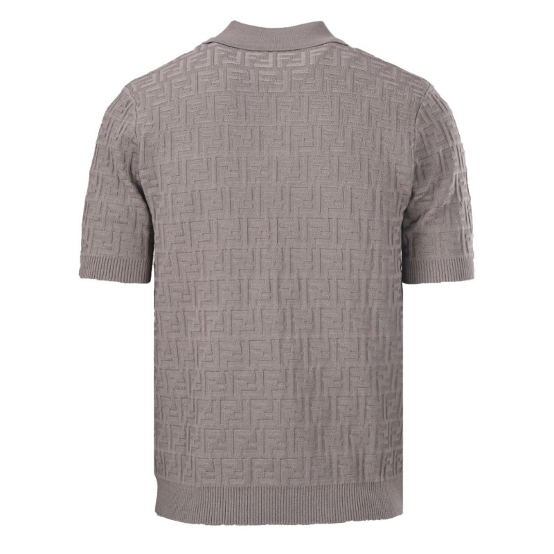 Fendi Monogram Polo Shirt Beige view