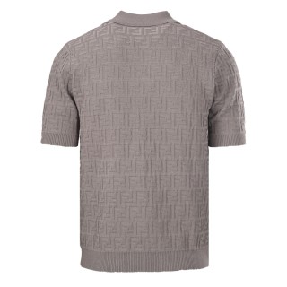 Fendi Monogram Polo Shirt Beige view 12