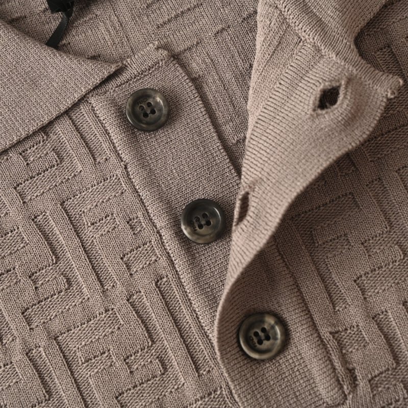 Fendi Monogram Polo Shirt Beige view