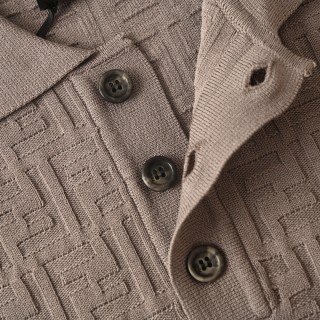 Fendi Monogram Polo Shirt Beige view 14