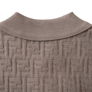 Fendi Monogram Polo Shirt Beige view 16