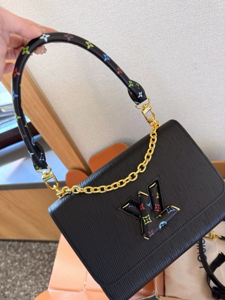 Louis Vuitton Twist Denim Black Medium Shoulder Bag view 2