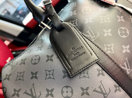 Louis Vuitton Keepall 45 Monogram Canvas Travel Bag Black view 6