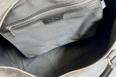 Louis Vuitton Keepall 45 Monogram Canvas Travel Bag Black view 9
