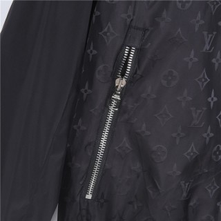 Louis Vuitton Monogram Hooded Windbreaker Jacket Black view 8