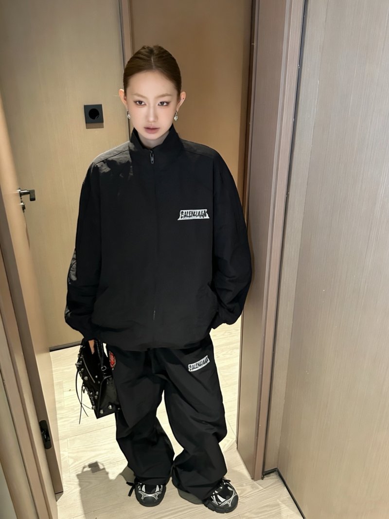 Balenciaga Black Logo Track Jacket