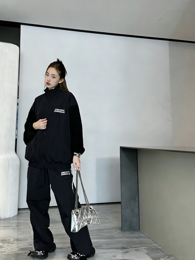 Balenciaga Black Logo Track Jacket view