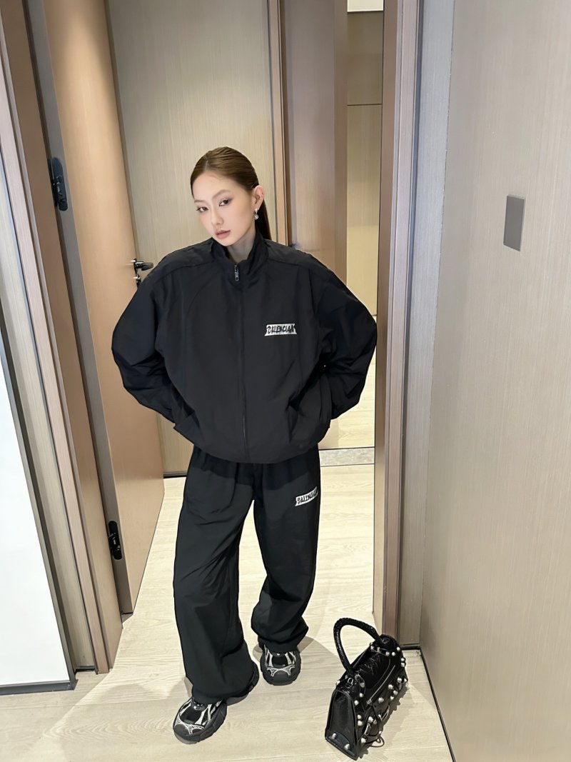 Balenciaga Black Logo Track Jacket view