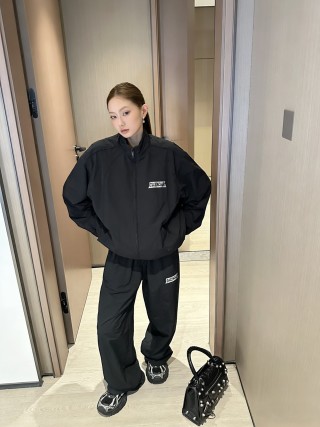 Balenciaga Black Logo Track Jacket view 8