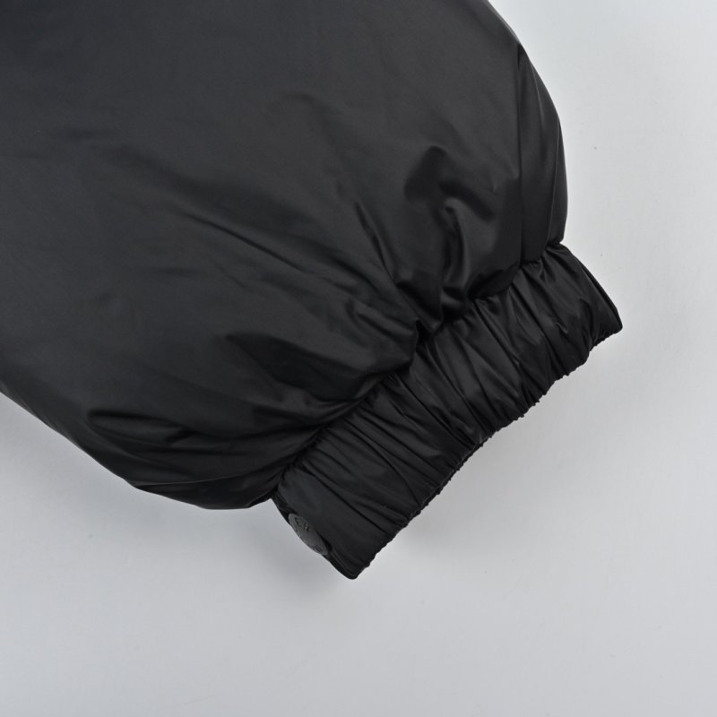 Moncler Black Puffer Down Jacket Gold Badge view
