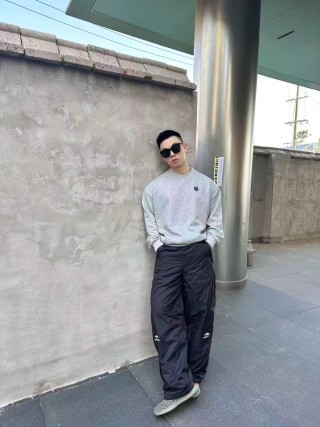 Balenciaga Black Nylon Cargo Pants view 6