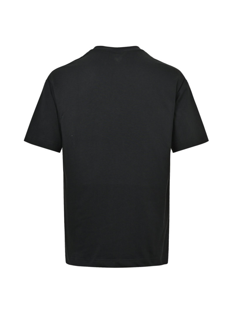 Black Oversized Short Sleeve T-Shirt with Embroidered Logo view