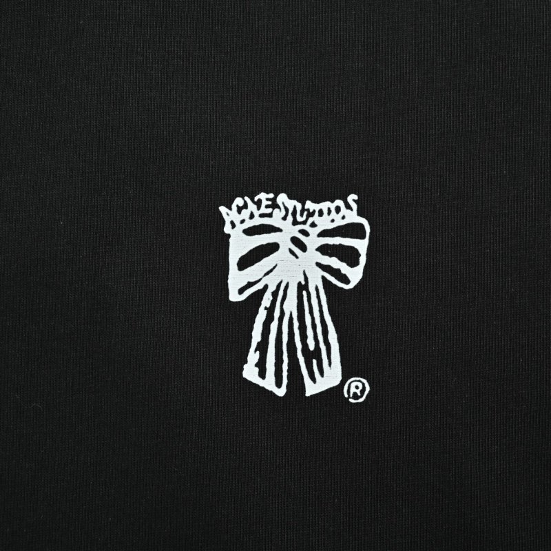 Black Oversized Short Sleeve T-Shirt with Embroidered Logo view