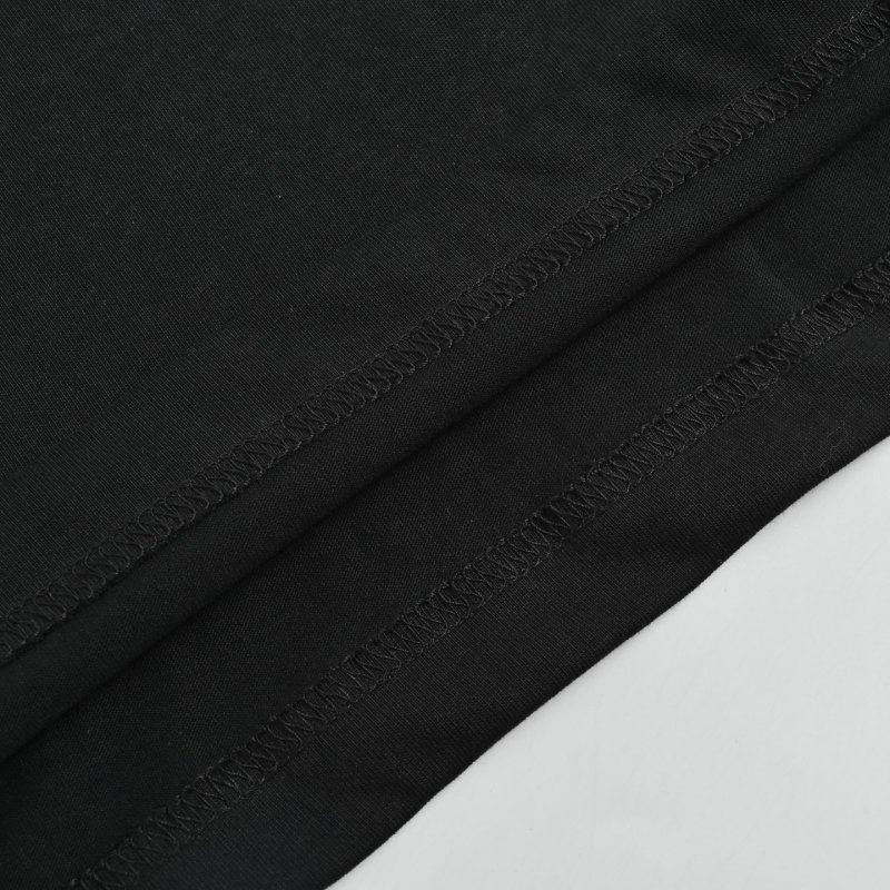 Black Oversized Short Sleeve T-Shirt with Embroidered Logo view