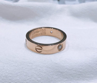 Cartier LOVE Rose Gold Diamond Ring - UA Replica view 2