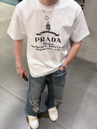 Prada Milano White Logo T-Shirt view 2