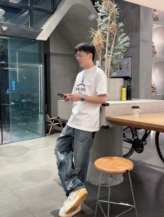 Prada Milano White Logo T-Shirt view 7