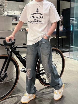 Prada Milano White Logo T-Shirt view 8