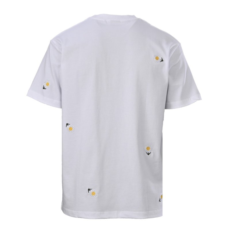 Cream Daisy Embroidered T-Shirt view