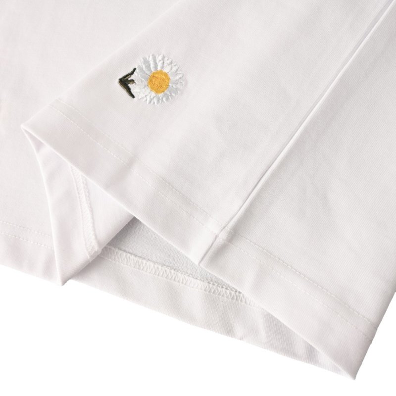 Cream Daisy Embroidered T-Shirt view