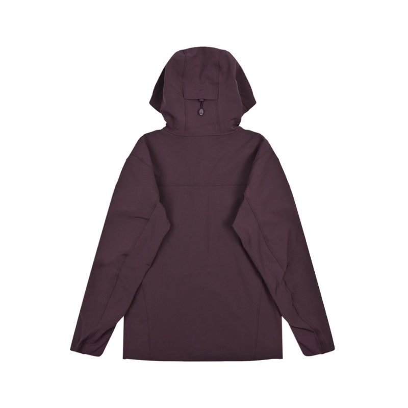 Purple Hooded Windbreaker Jacket with Mesh Lining view
