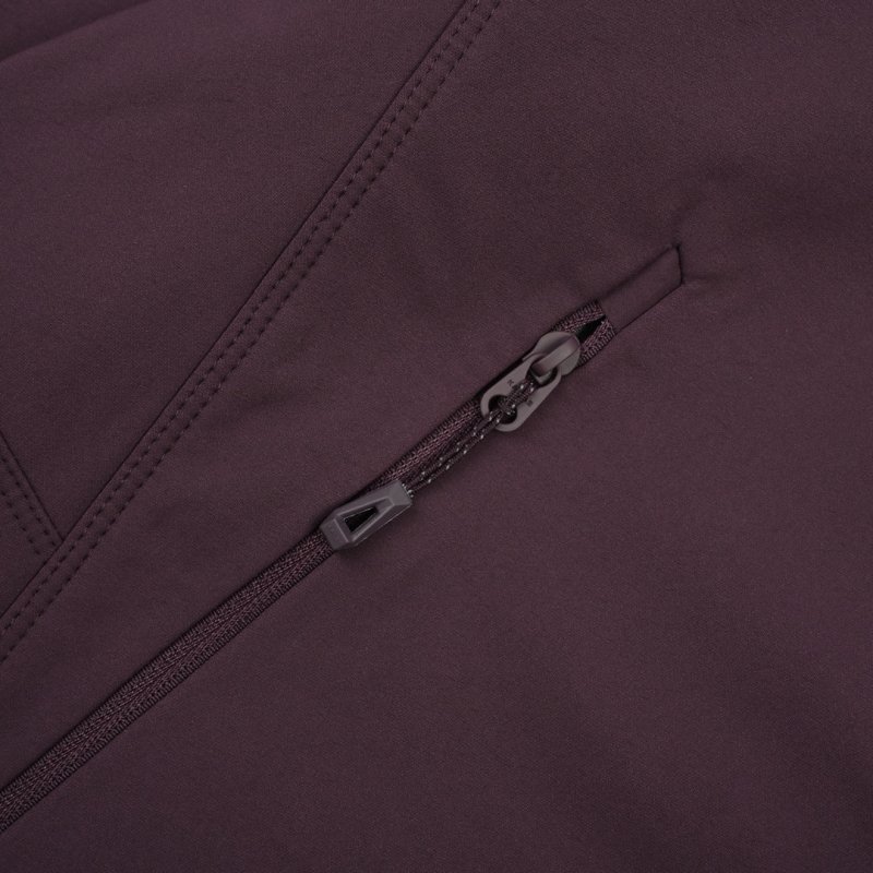 Purple Hooded Windbreaker Jacket with Mesh Lining view