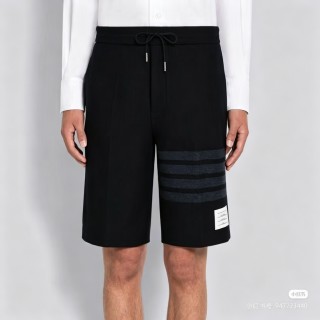 Black Stripe Shorts with Reflective Tape Detail view 4