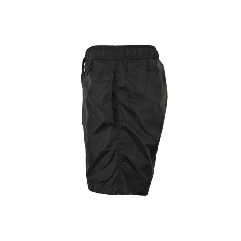 Black Nylon Shorts with Drawstring view