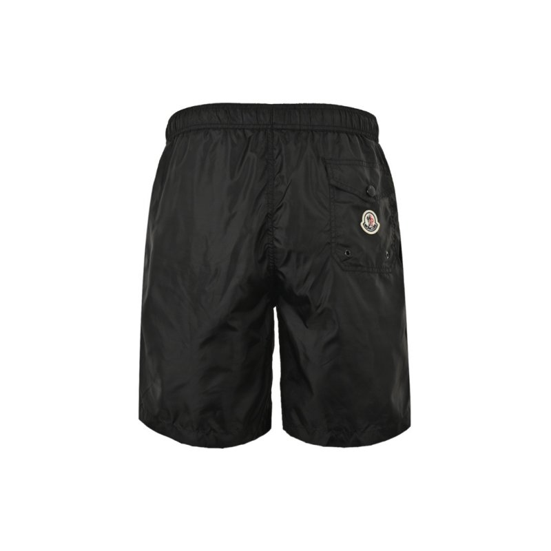 Black Nylon Shorts with Drawstring view