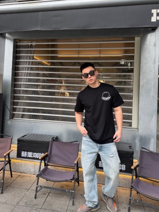 Black Short Sleeve T-Shirt with Chest Logo