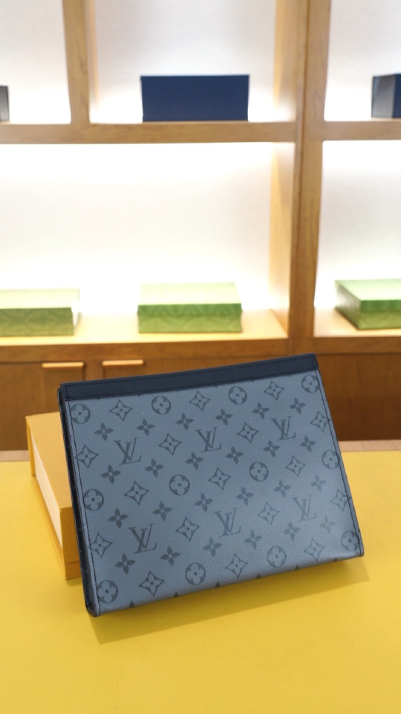 Louis Vuitton Monogram Canvas Bifold Wallet Blue