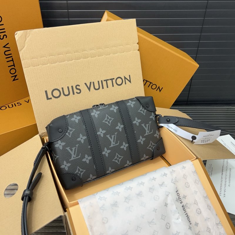 Louis Vuitton Soft Trunk Wallet Crossbody Bag Black