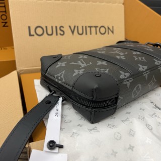 Louis Vuitton Soft Trunk Wallet Crossbody Bag Black view 7
