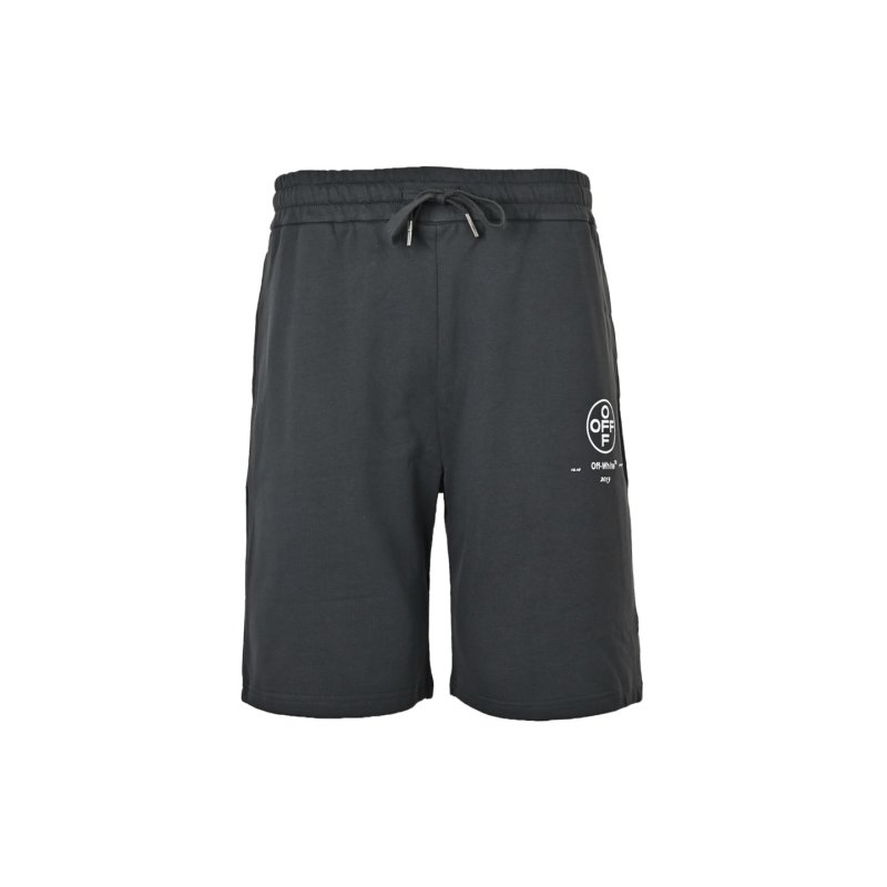 Navy Blue Embroidered Logo Drawstring Shorts view