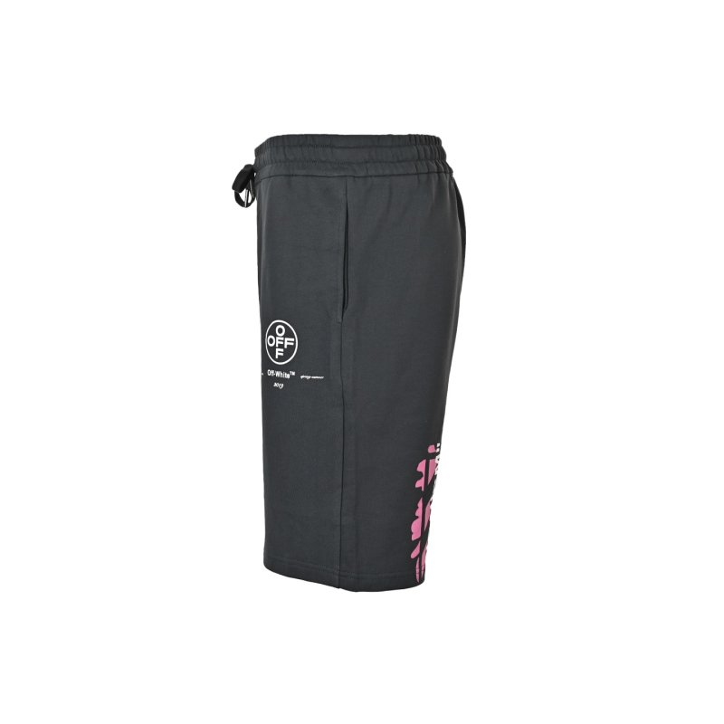 Navy Blue Embroidered Logo Drawstring Shorts view
